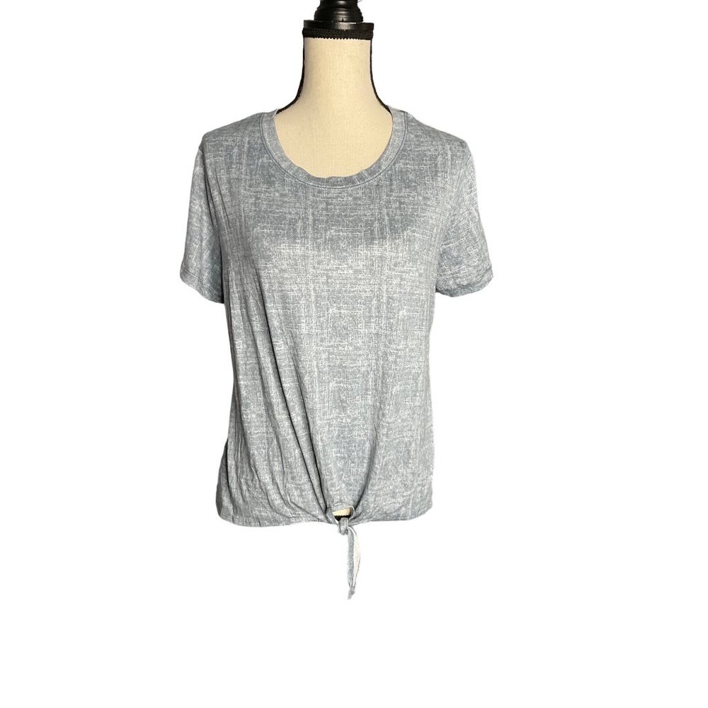 Jaclyn Intimates Lounge Tshirt with tie front in Tranwinds womens XL